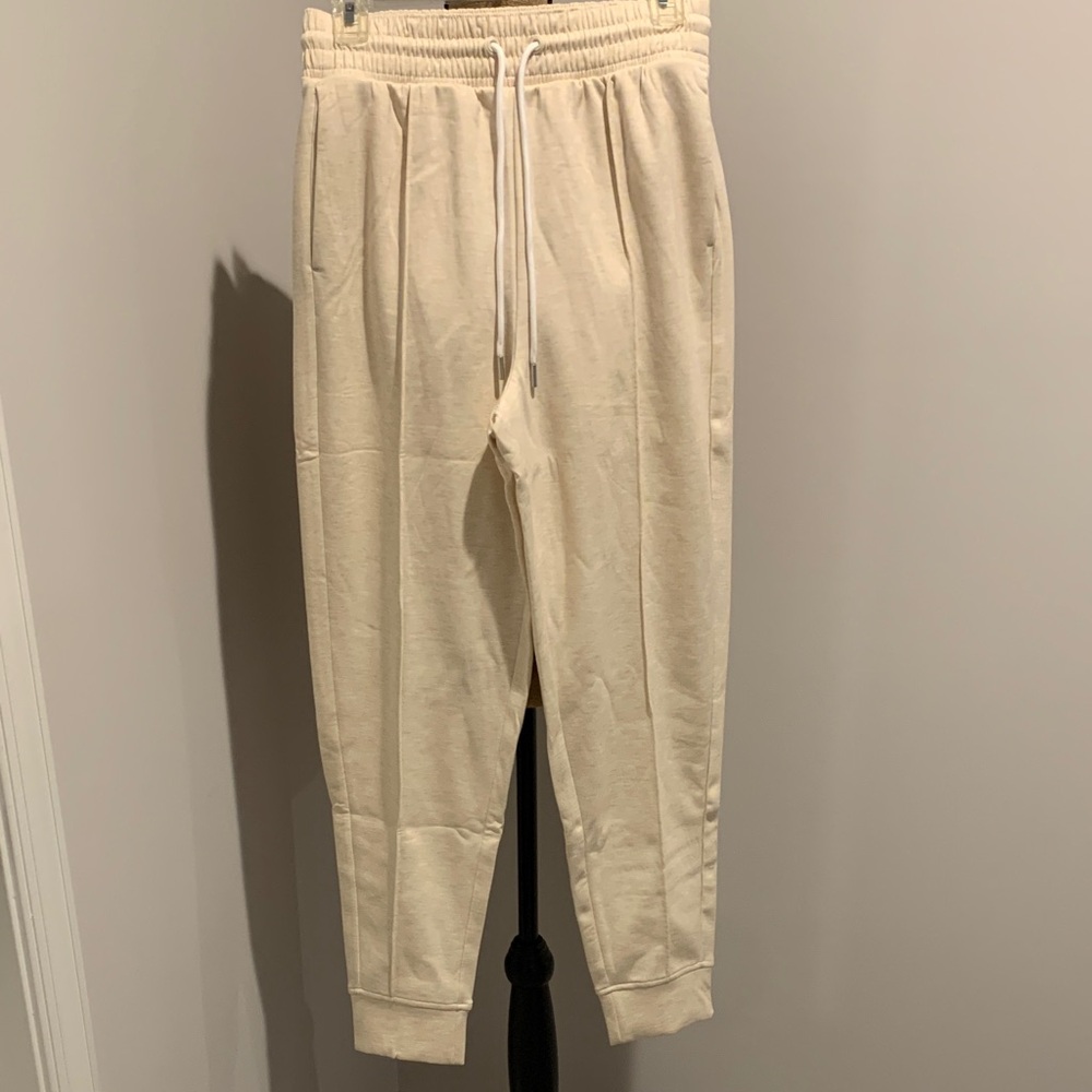 Zenana Outfitters Cream Jogger Pants